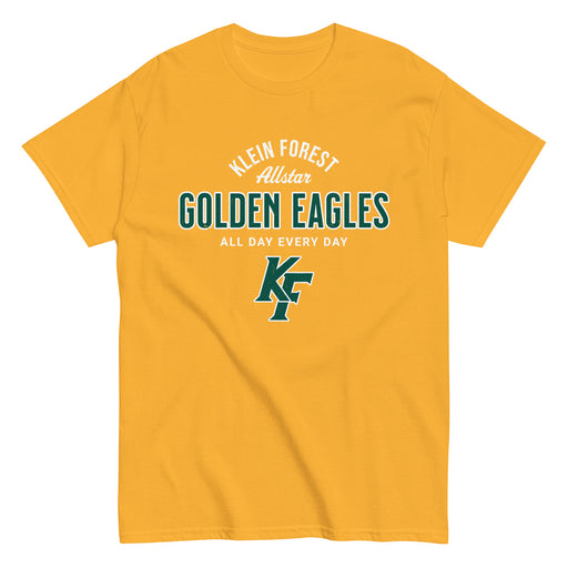 Klein Forest High School Golden Eagles Classic Unisex Gold T-shirt 040