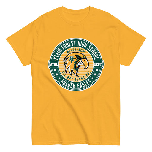 Klein Forest High School Golden Eagles Classic Unisex Gold T-shirt 224