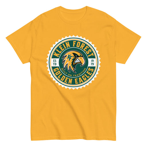 Klein Forest High School Golden Eagles Classic Unisex Gold T-shirt 203