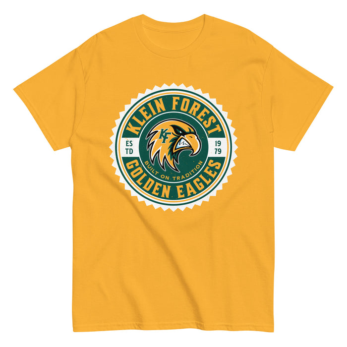 Klein Forest High School Golden Eagles Classic Unisex Gold T-shirt 203