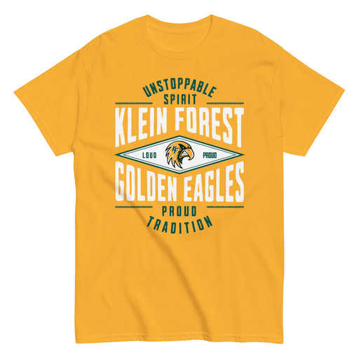 Klein Forest High School Golden Eagles Classic Unisex Gold T-shirt 210
