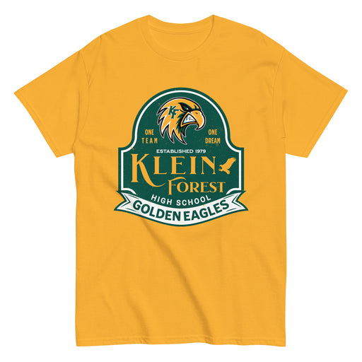 Klein Forest High School Golden Eagles Classic Unisex Gold T-shirt 219