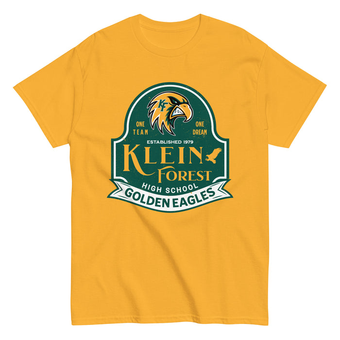 Klein Forest High School Golden Eagles Classic Unisex Gold T-shirt 219