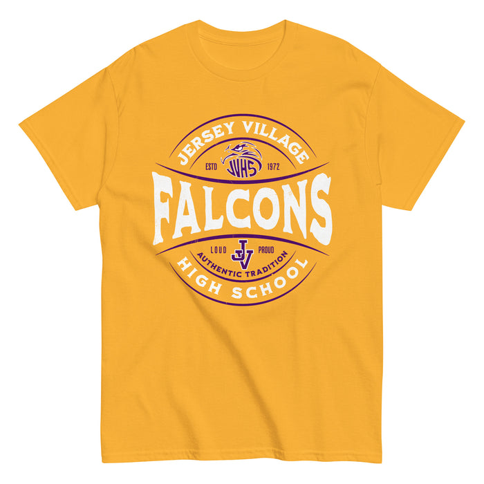Jersey Village High School Falcons Gold Classic Unisex T-shirt 218