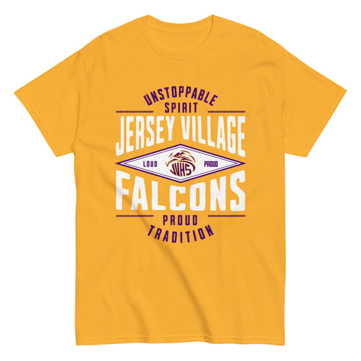 Jersey Village High School Falcons Gold Classic Unisex T-shirt 210