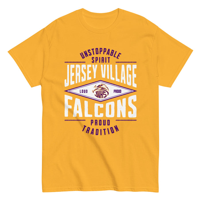Jersey Village High School Falcons Gold Classic Unisex T-shirt 210