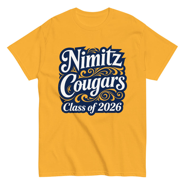 Nimitz High School Cougars Gold Classic Unisex T-shirt 253