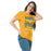 Woman wearing Klein Forest High School Golden Eagles Classic Unisex Gold T-shirt 237