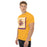 Man wearing Jersey Village High School Falcons Gold Classic Unisex T-shirt 235