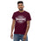 Front view of Round Rock High School Dragons Maroon Classic Unisex T-shirt 011
