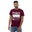 Front view of Man wearing Round Rock High School Dragons Maroon Classic Unisex T-shirt 240