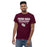Front view of Round Rock High School Dragons Maroon Classic Unisex T-shirt 003