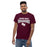 Front view of Round Rock High School Dragons Maroon Classic Unisex T-shirt 234