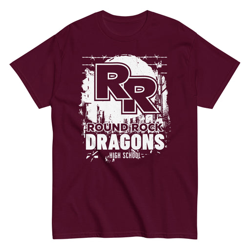 Round Rock High School Dragons Maroon Classic Unisex T-shirt 202