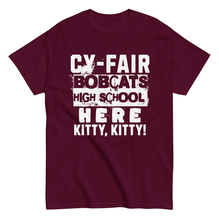 Cy-Fair High School Bobcats Maroon Classic Unisex T-shirt 231
