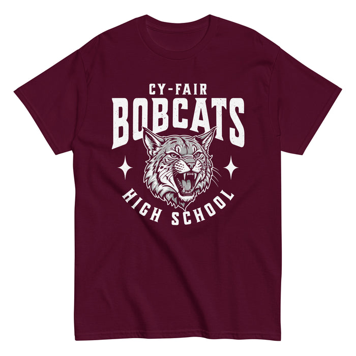 Cy-Fair High School Bobcats Maroon Classic Unisex T-shirt 213