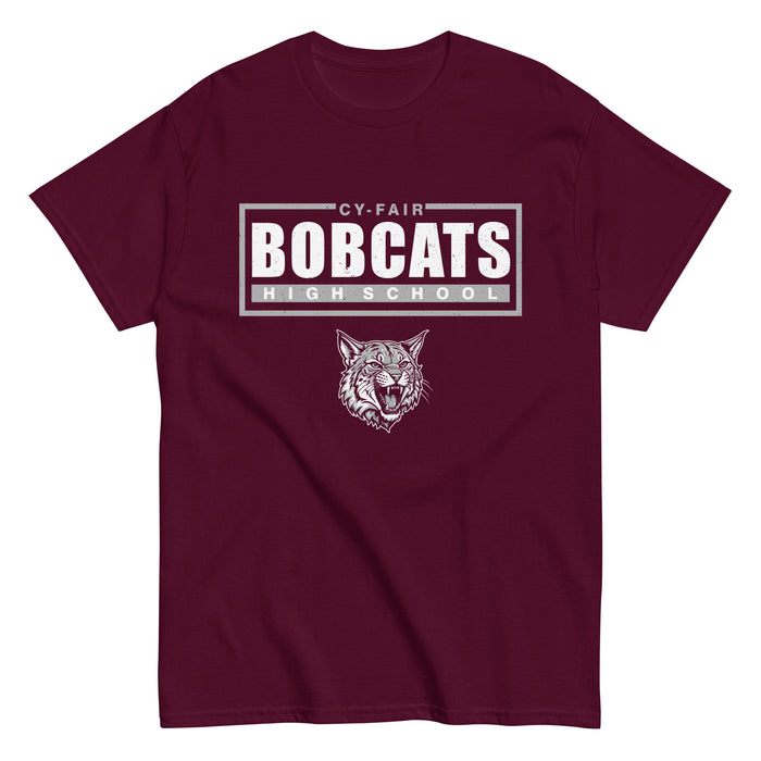 Cy-Fair High School Bobcats Maroon Classic Unisex T-shirt 049