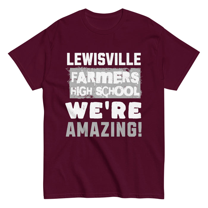 Lewisville High School Farmers Maroon Classic Unisex T-shirt 231