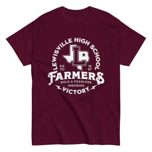 Lewisville High School Farmers Maroon Classic Unisex T-shirt 206
