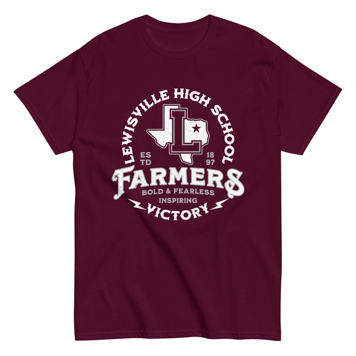 Lewisville High School Farmers Maroon Classic Unisex T-shirt 206