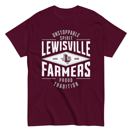 Lewisville High School Farmers Maroon Classic Unisex T-shirt 210