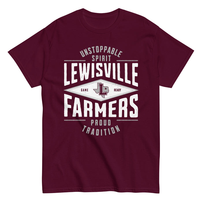 Lewisville High School Farmers Maroon Classic Unisex T-shirt 210