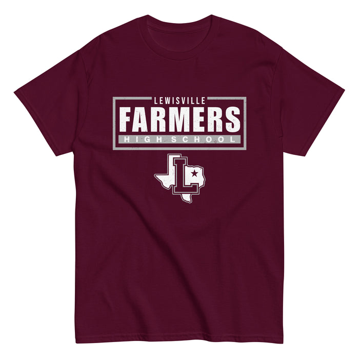 Lewisville High School Farmers Maroon Classic Unisex T-shirt 049