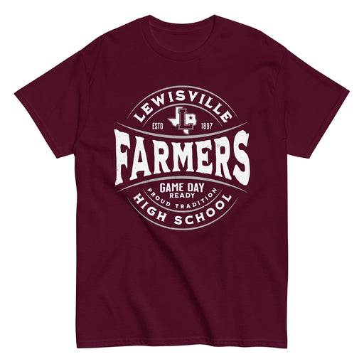 Lewisville High School Farmers Maroon Classic Unisex T-shirt 218