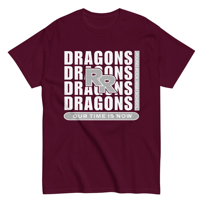 Round Rock High School Dragons Maroon Classic Unisex T-shirt 235