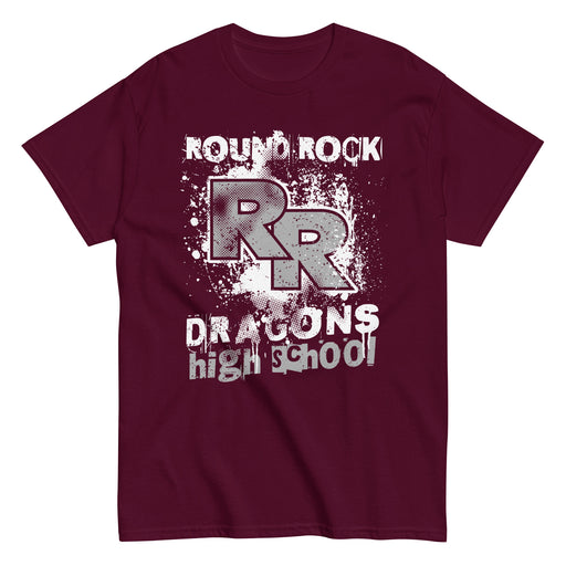Round Rock High School Dragons Maroon Classic Unisex T-shirt 205