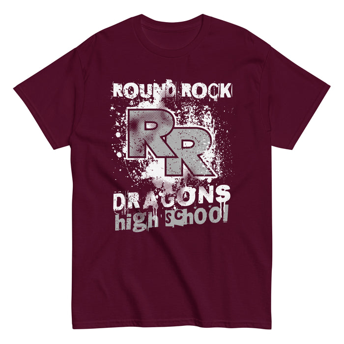Round Rock High School Dragons Maroon Classic Unisex T-shirt 205