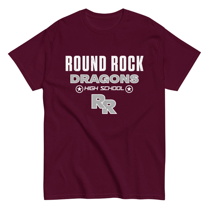 Round Rock High School Dragons Maroon Classic Unisex T-shirt 003