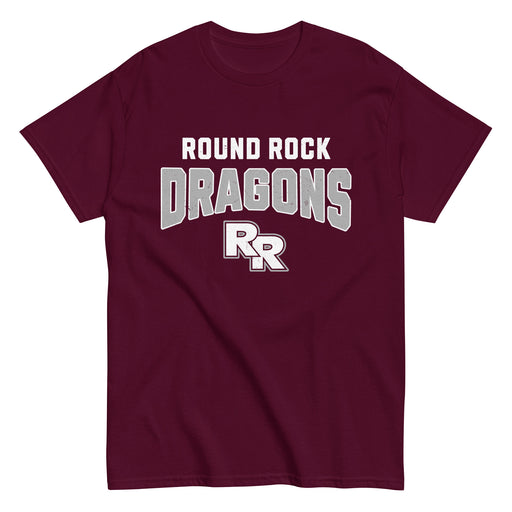Round Rock High School Dragons Maroon Classic Unisex T-shirt 234