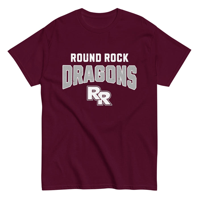 Round Rock High School Dragons Maroon Classic Unisex T-shirt 234