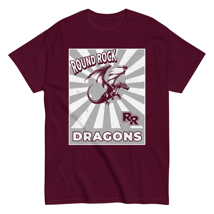 Round Rock High School Dragons Maroon Classic Unisex T-shirt 226