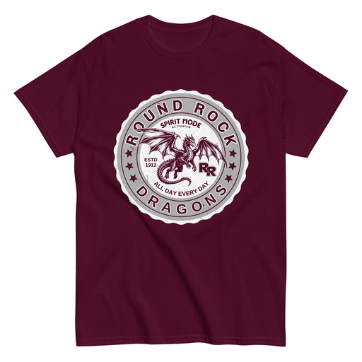 Round Rock High School Dragons Maroon Classic Unisex T-shirt 216