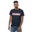 Man wearing Allen High School Eagles Classic Unisex Navy T-shirt 031