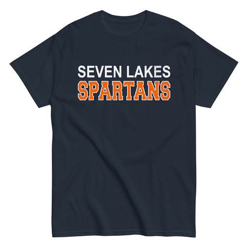 Seven Lakes High School Spartans Navy Blue Classic Unisex T-shirt 010