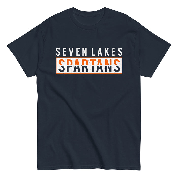 Seven Lakes High School Spartans Navy Blue Classic Unisex T-shirt 031