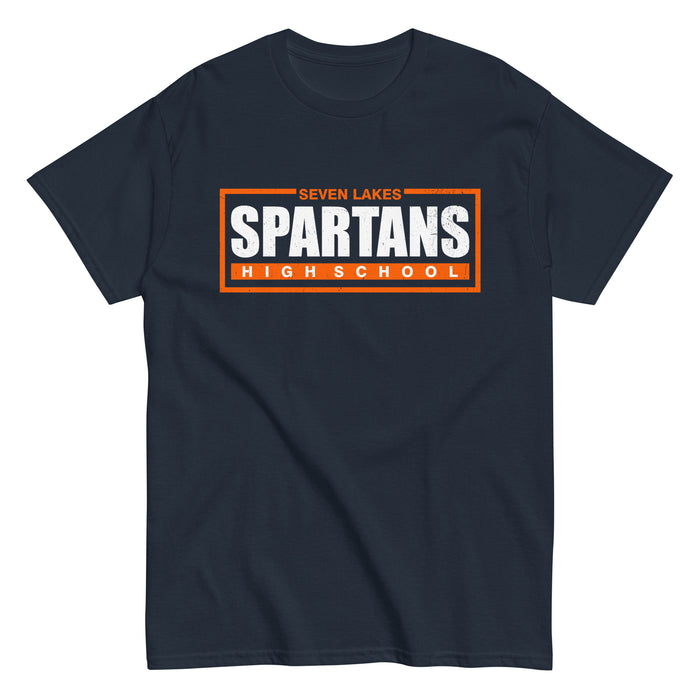 Seven Lakes High School Spartans Navy Blue Classic Unisex T-shirt 049