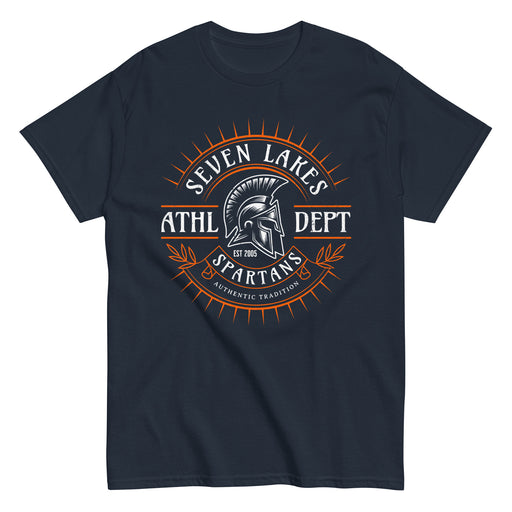 Seven Lakes High School Spartans Navy Blue Classic Unisex T-shirt 201