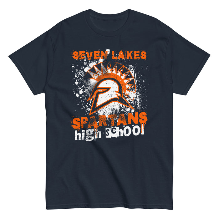 Seven Lakes High School Spartans Navy Blue Classic Unisex T-shirt 205