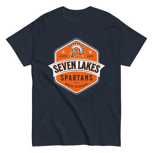 Seven Lakes High School Spartans Navy Blue Classic Unisex T-shirt 209