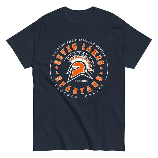 Seven Lakes High School Spartans Navy Blue Classic Unisex T-shirt 214