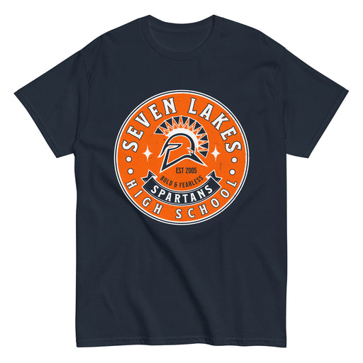 Seven Lakes High School Spartans Navy Blue Classic Unisex T-shirt 215