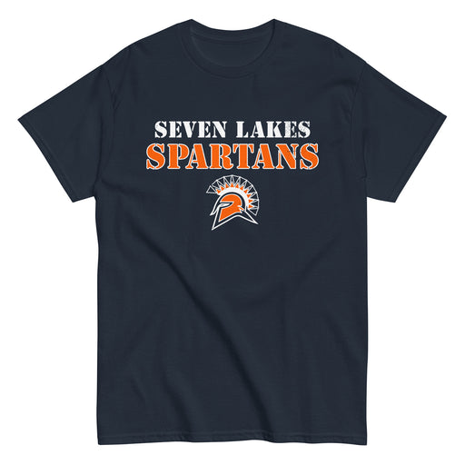 Seven Lakes High School Spartans Navy Blue Classic Unisex T-shirt 222