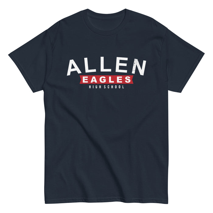 Allen High School Eagles Classic Unisex Navy T-shirt 021