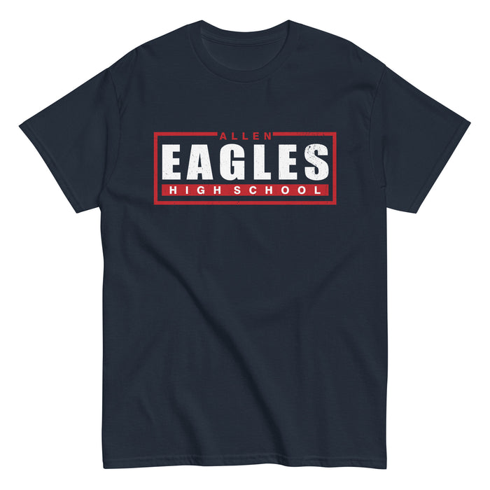 Allen High School Eagles Classic Unisex Navy T-shirt 049