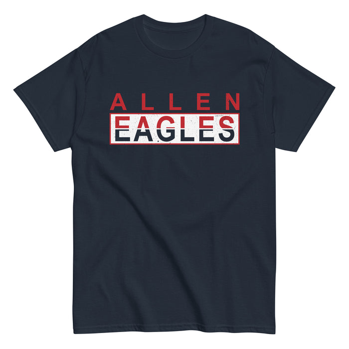 Allen High School Eagles Classic Unisex Navy T-shirt 031