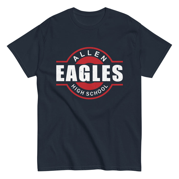 Allen High School Eagles Classic Unisex Navy T-shirt 011